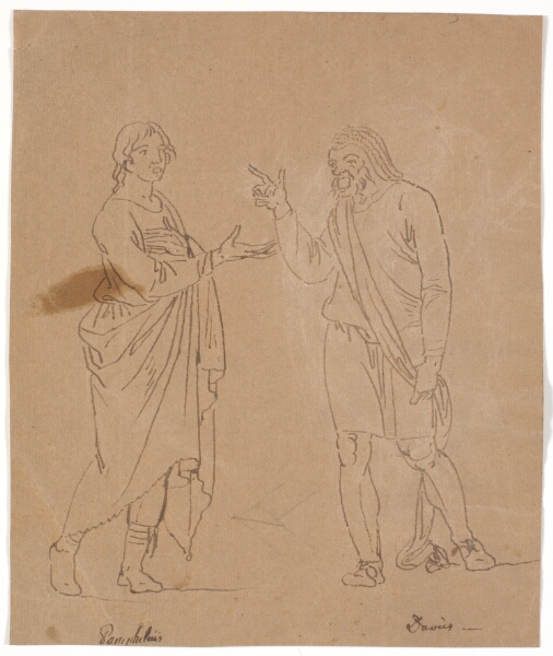 Nicolai Abildgaard, Pamphilus og Davus i samtale