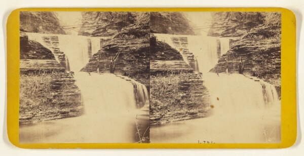 Edward and Henry T. Anthony & Co., Scenery of Ithaca and Vicinity, New York. - Buttermilk Ravine. The Cornell Cascade.