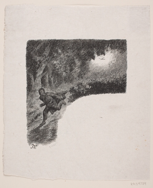 F. Hendriksen, Illustration til "Guldfuglen"