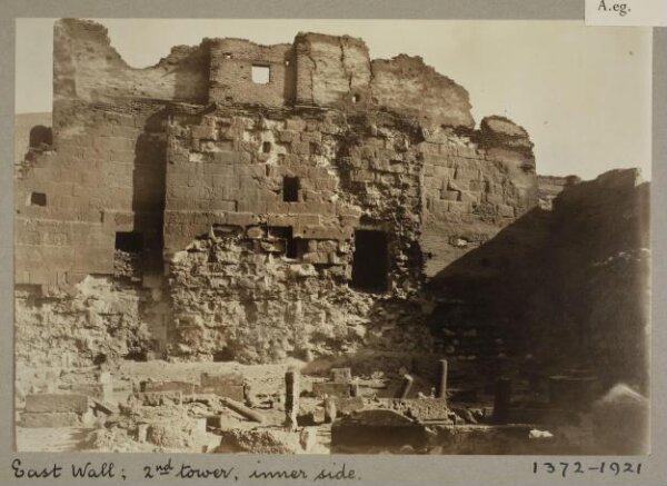 K.A.C. Creswell, Inner side of second tower, Ayyubid Wall, Cairo