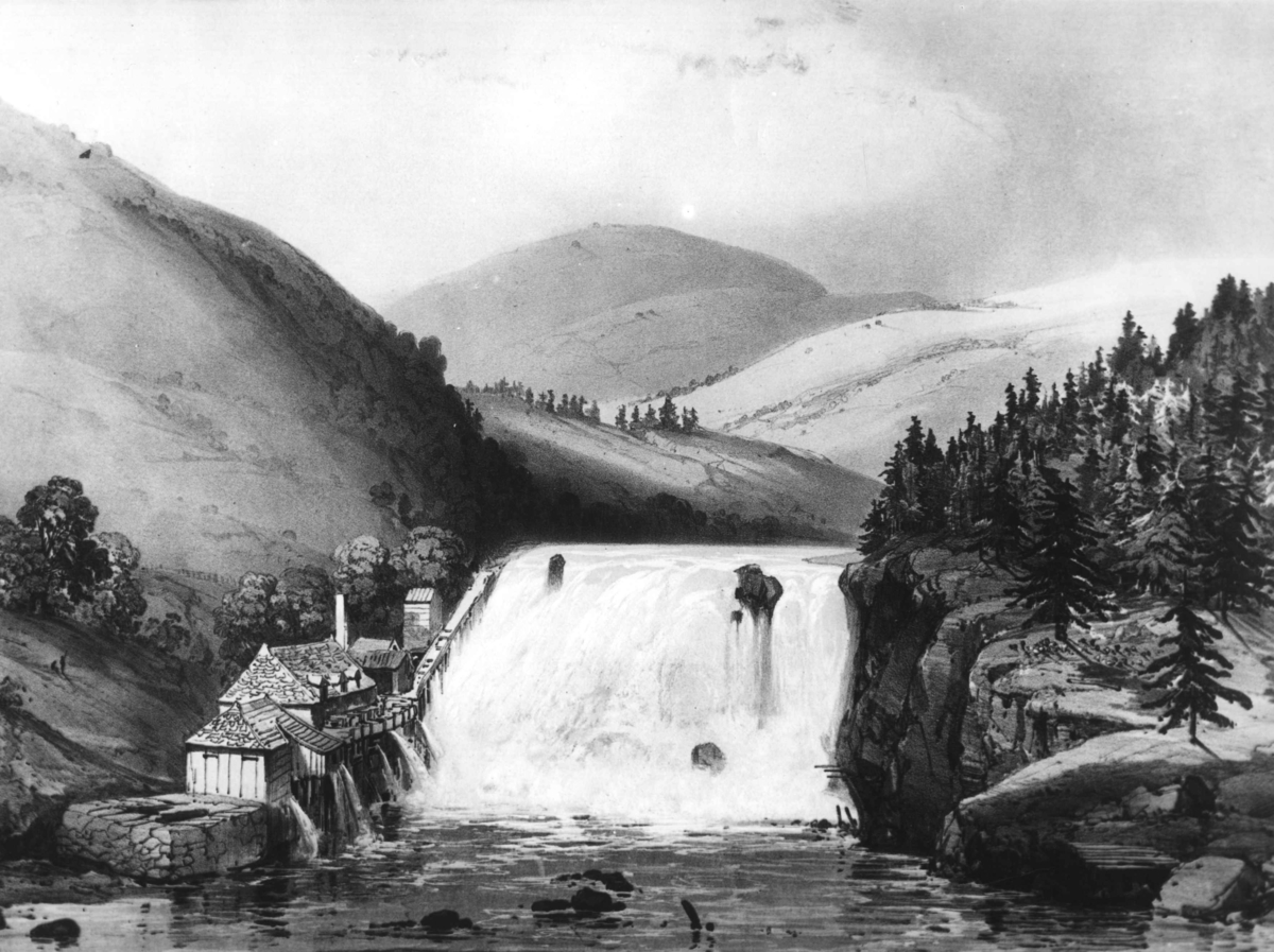 Anders Beer Wilse, Lerfossen fra Allers Pittoresque