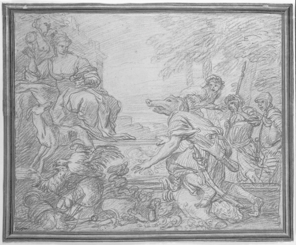 Giovanni Benedetto Castiglione, Kirke forvandler Odysseus' mænd til svin