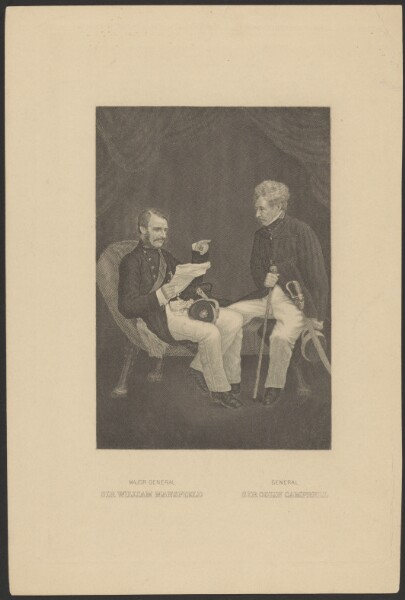Unknown, Major General Sir William Mansfield [and] General Sir Colin Campbell