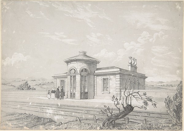 Anonymous, French, 19th century, Design for a Railroad Station