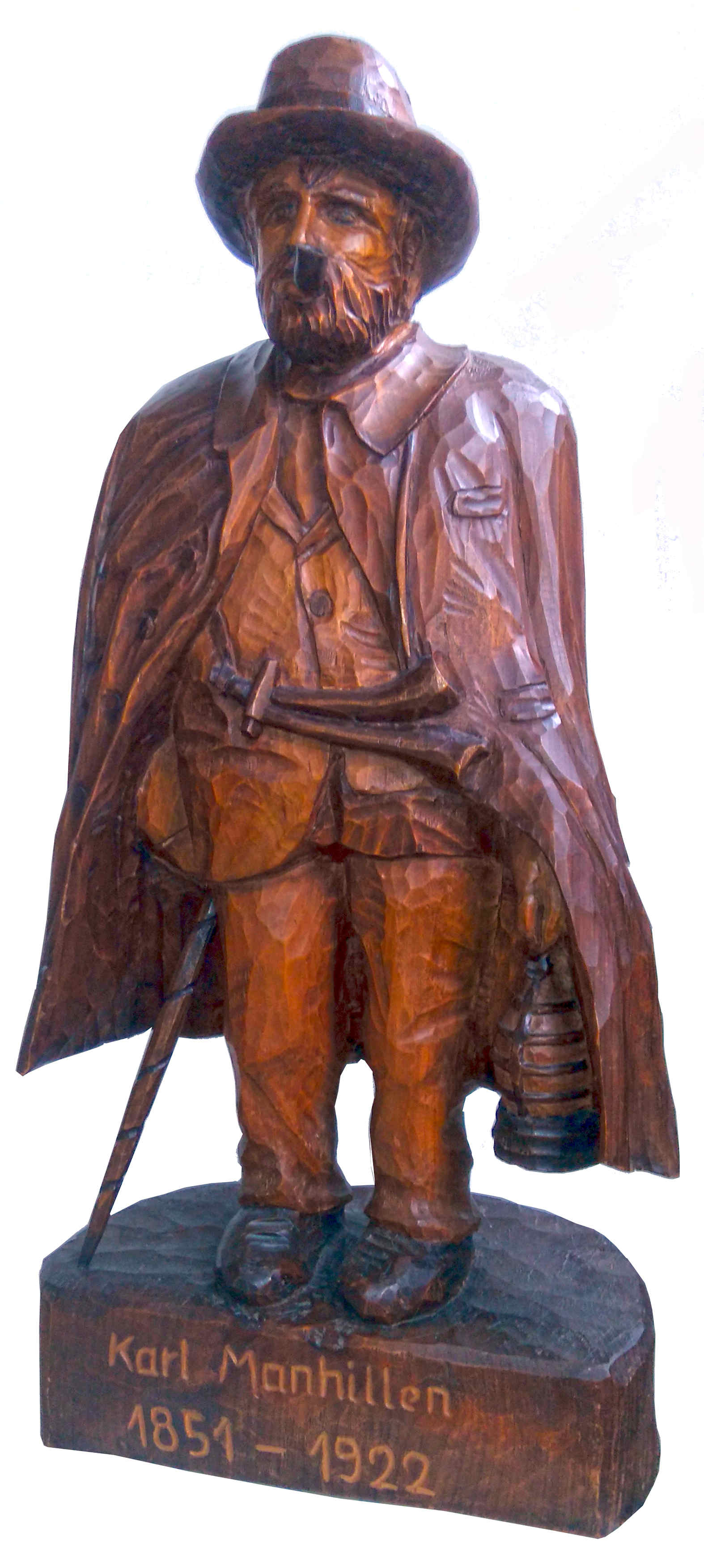 Unknown artist, Nachtwächter (Carolus) Karl Manhillen als Holzfigur