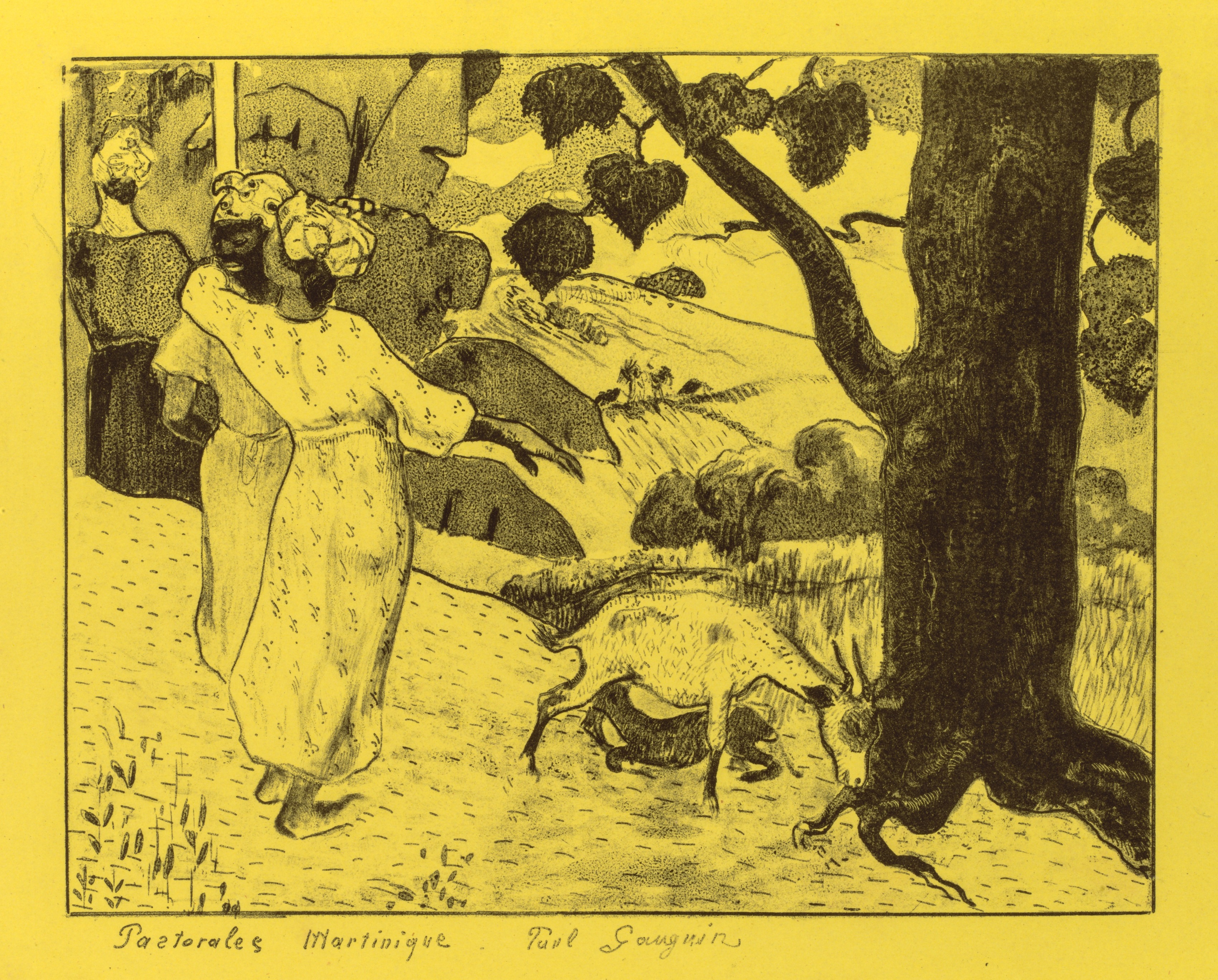 Paul Gauguin, Volpini Suite:  Martinique Pastoral (Pastorales Martinique)