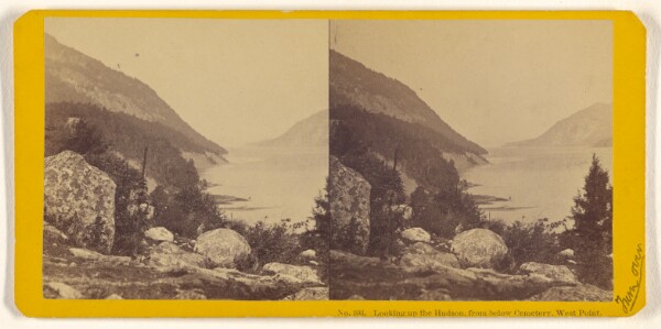 John P. Soule, Looking up the Hudson, from below Cemetery, West Point.