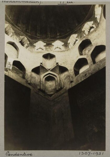 K.A.C. Creswell, Pendentive of dome in the mausoleum of Sayyida Ruqayya, Cairo