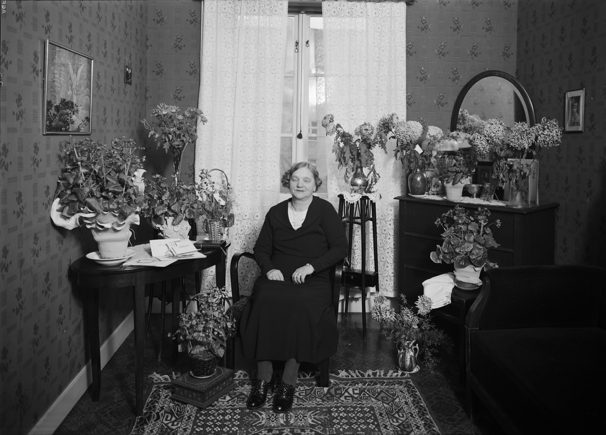 Paul Sandberg, Birthday Portrait - Woman, Probably Uppsala, 1939