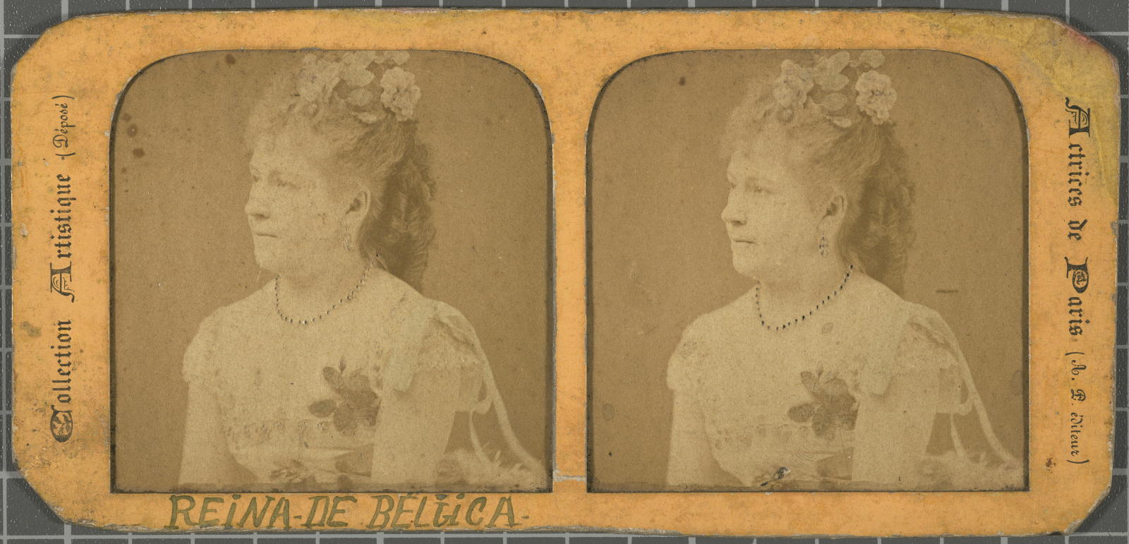 Desconegut, Actrices de Paris / (Reina de Bèlgica?) A.P. Paris