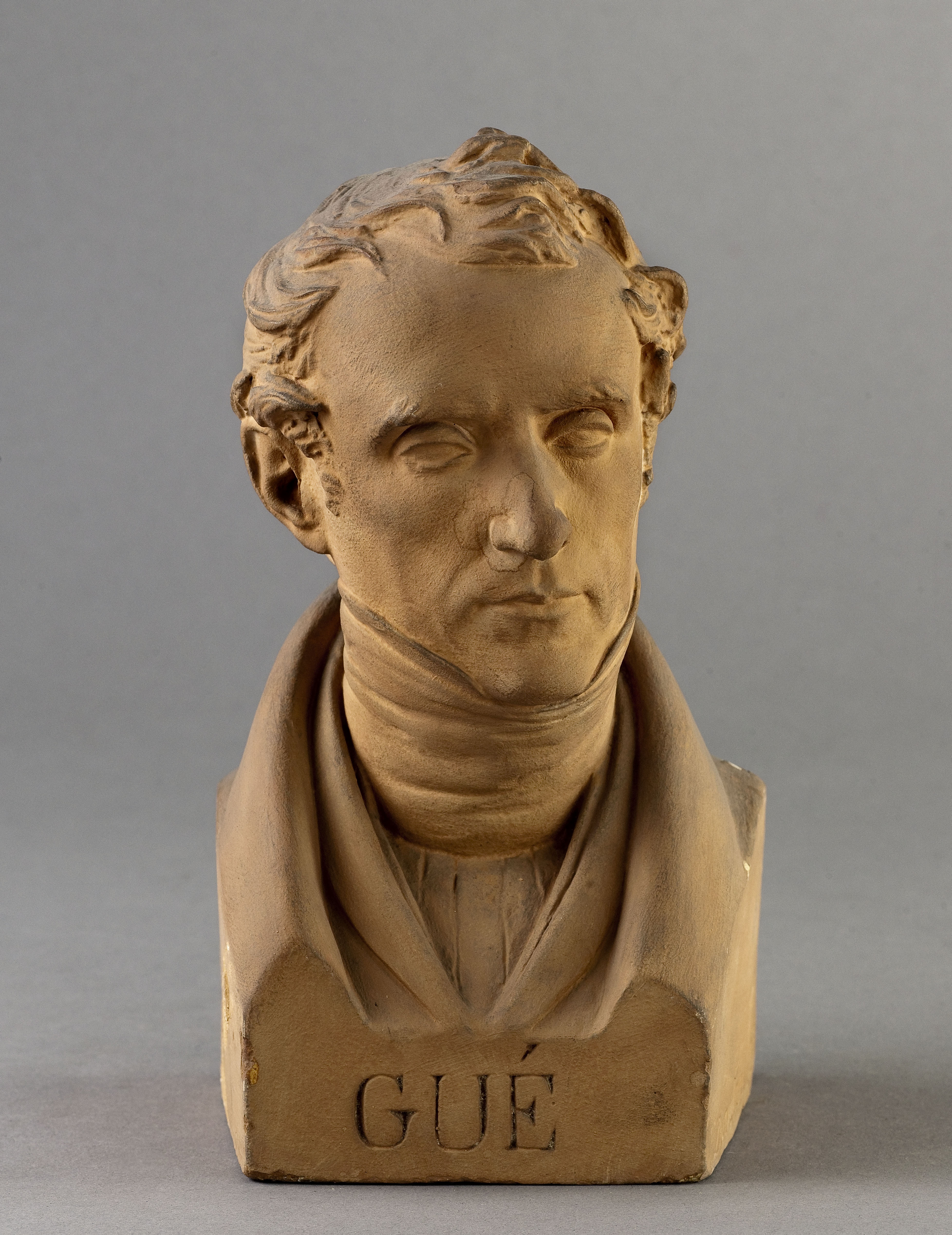 Jean Pierre Dantan, Portrait sérieux du peintre, Jean-Marie-Oscar Gué (1809-1877).