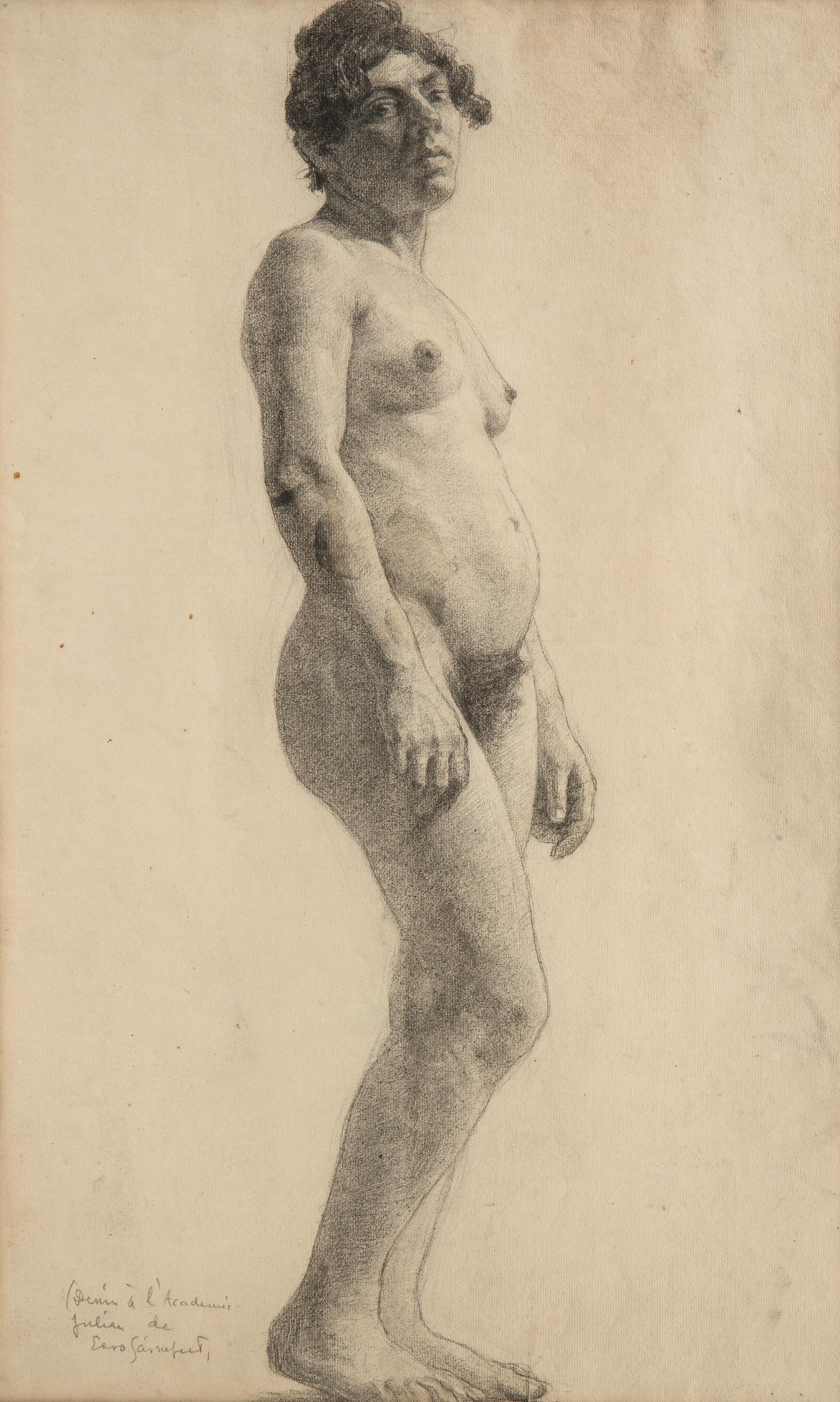 Unknown artist, Alaston nainen,sivusta