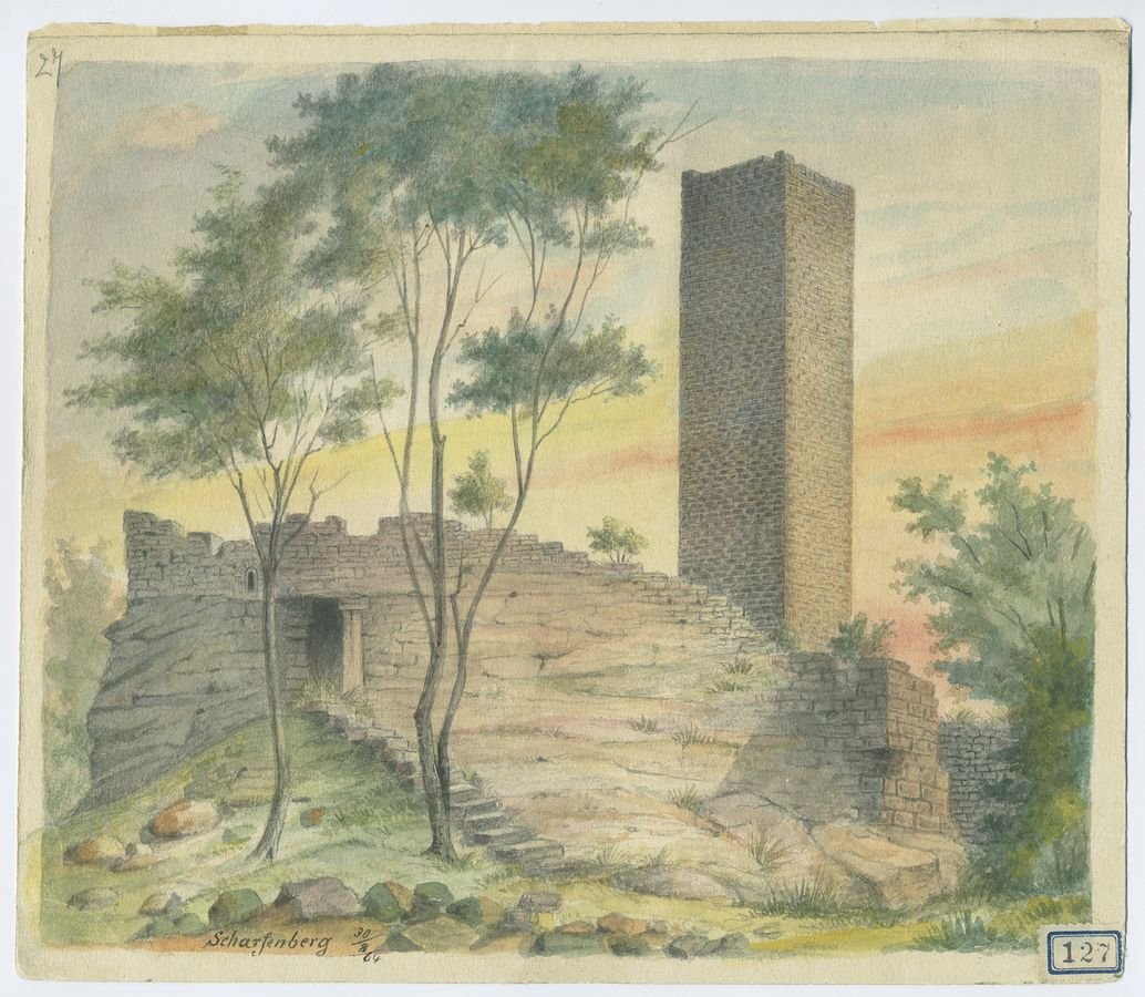 Fritz Bamberger, Ruine Scharfenberg