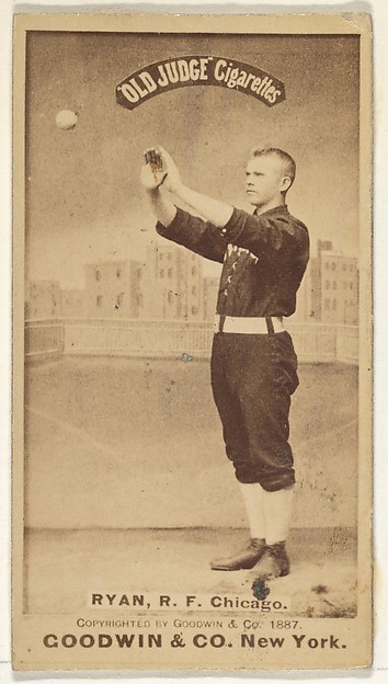 Goodwin & Company, Ryan, Right Field, Chicago, from the Old Judge series (N172) for Old Judge Cigarettes