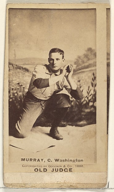 Goodwin & Company, Jeremiah J. "Miah" Murray, Catcher, Washington Nationals, from the Old Judge series (N172) for Old Judge Cigarettes