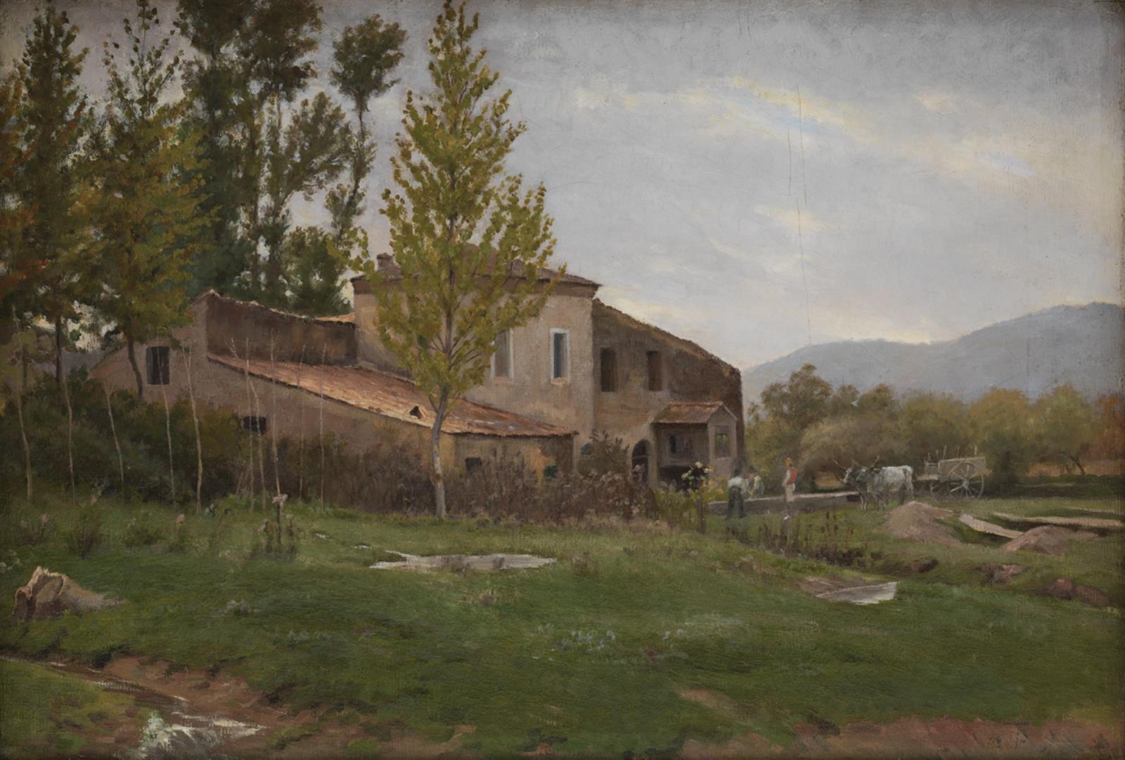 Theodor Philipsen, Isola del Liri. Lys gråvejrsdag
