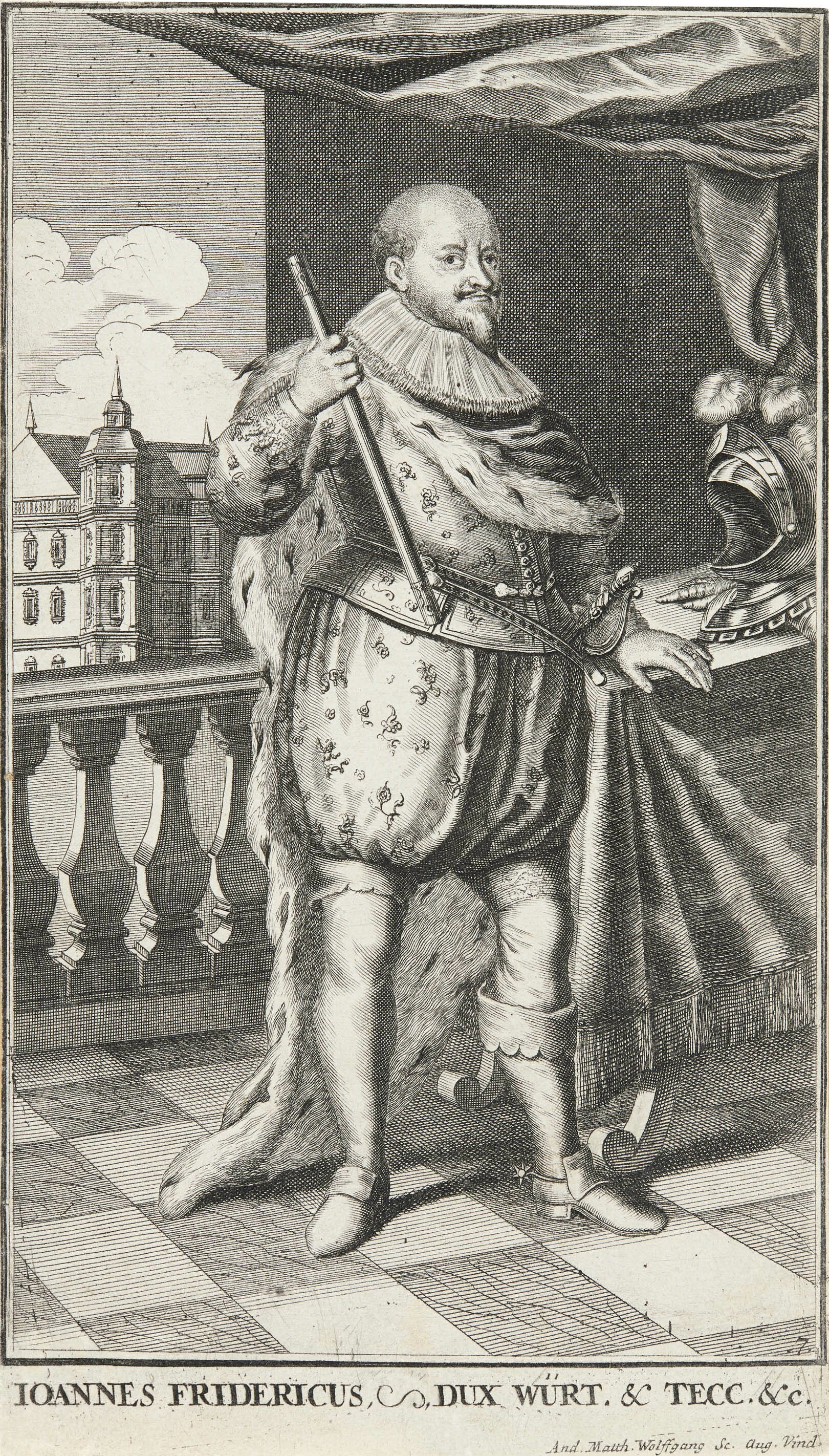 Andreas Matthäus Wolfgang, Bildnis Herzog Johann Friedrich von Württemberg