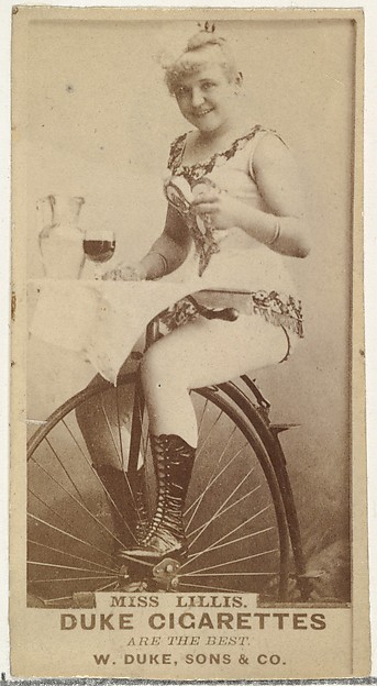 W. Duke, Sons & Co., Miss Lillis, from the Actors and Actresses series (N145-7) issued by Duke Sons & Co. to promote Duke Cigarettes