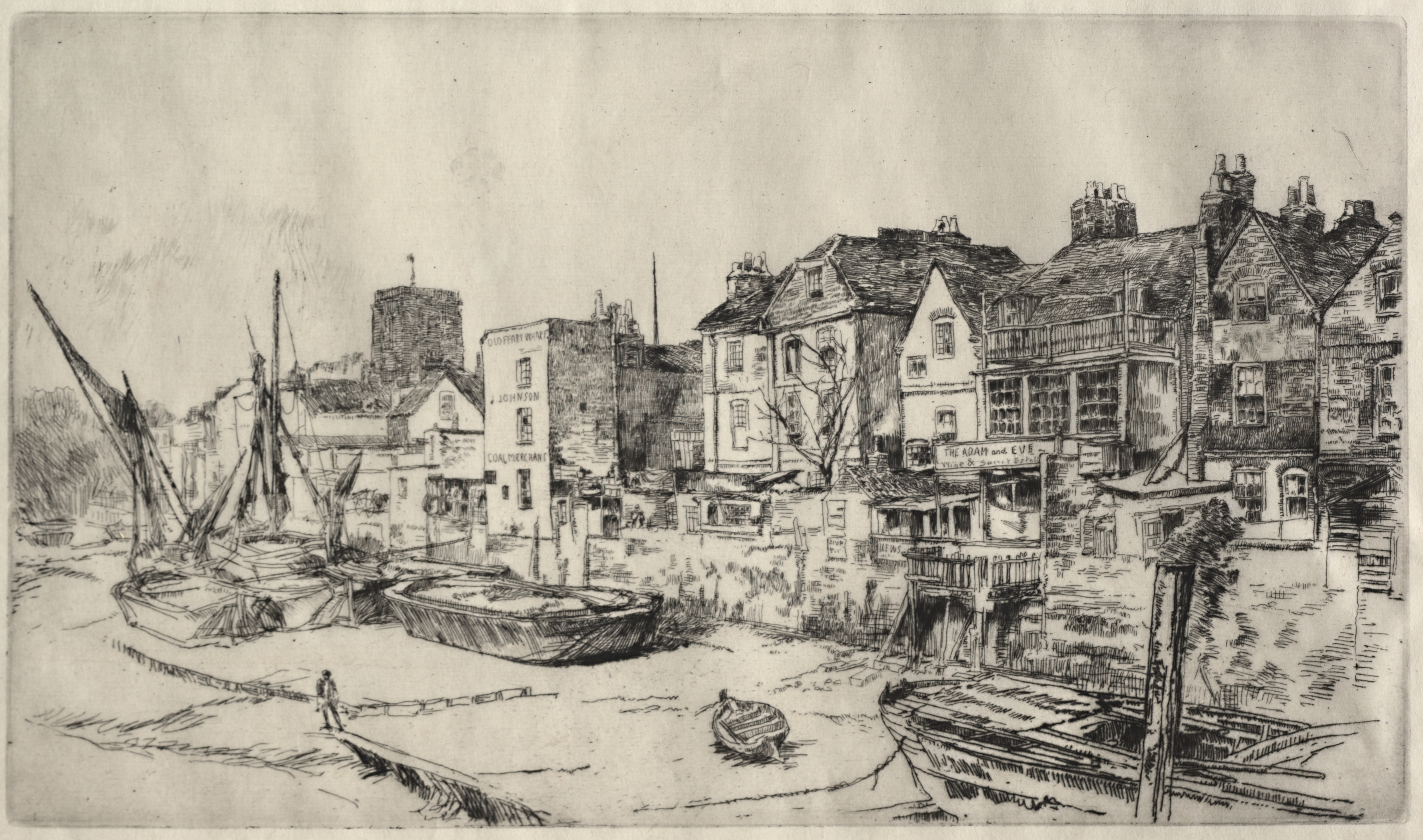 James McNeill Whistler, "Adam and Eve" Tavern, Old Chelsea