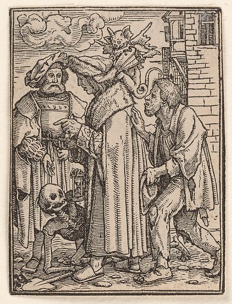Hans Holbein the Younger, The Councillor, from "The Dance of Death"