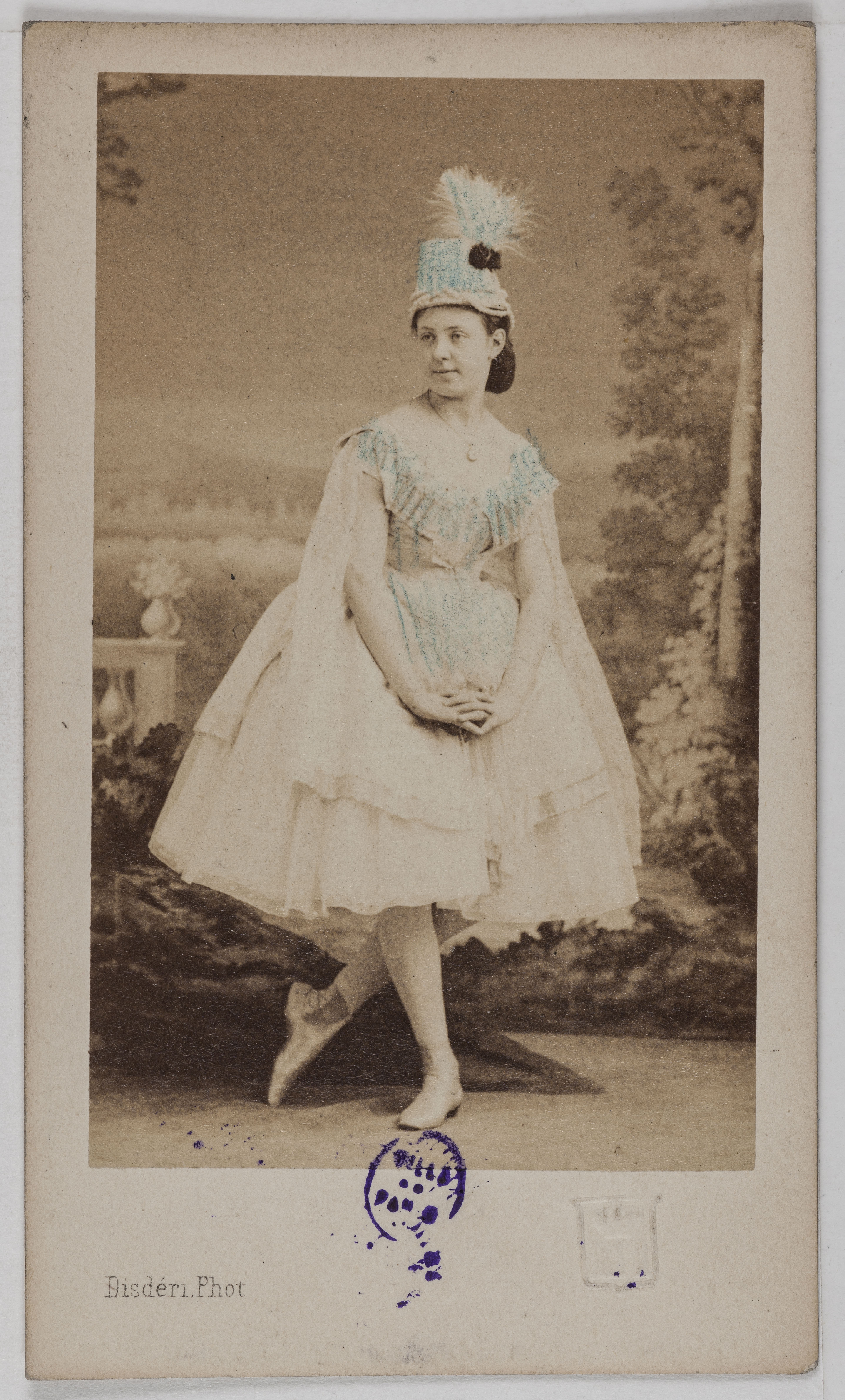 André-Adolphe-Eugène Disdéri, Portrait de Malo Thérèse, (épouse Legrand), (danseuse)