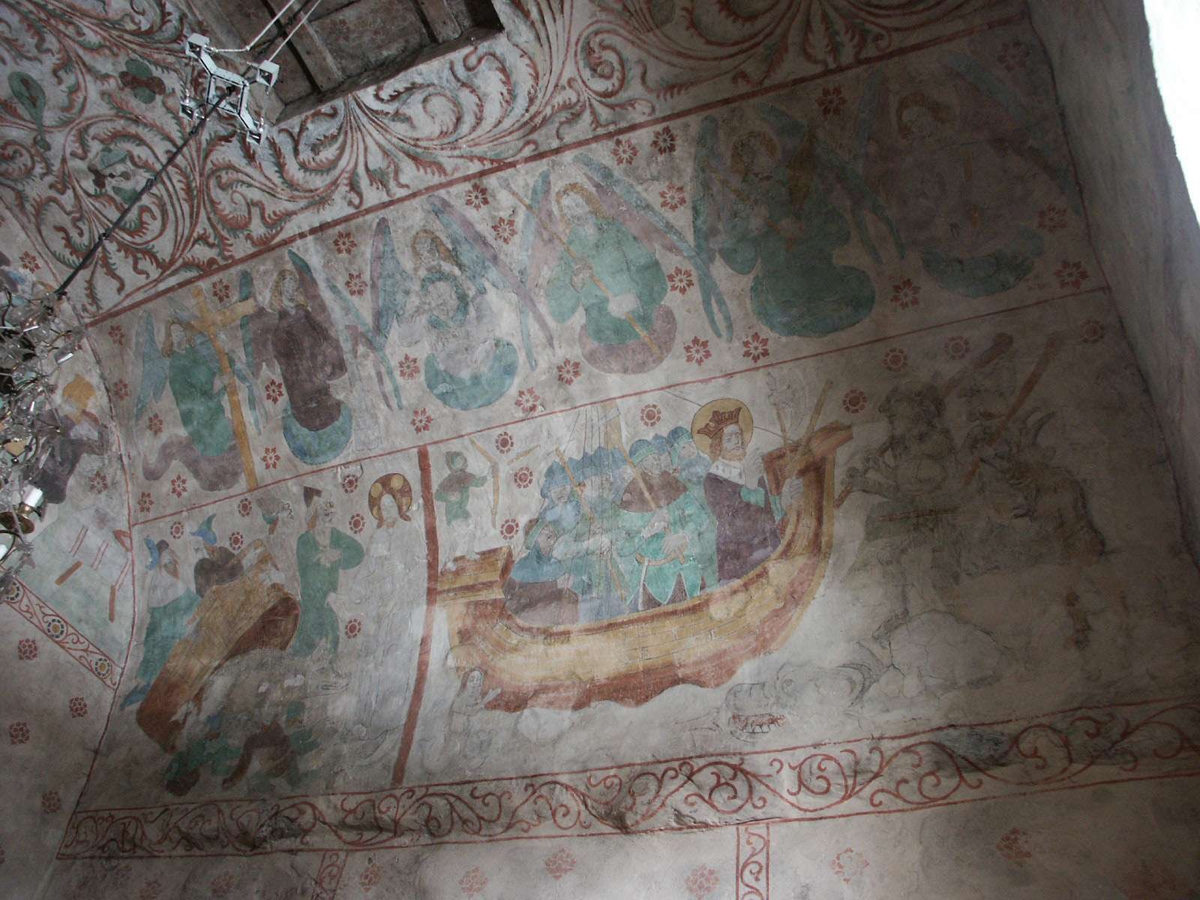 Johan Dellbeck, Lime painting in Husby-Sjutolfts Church, Uppland 2004