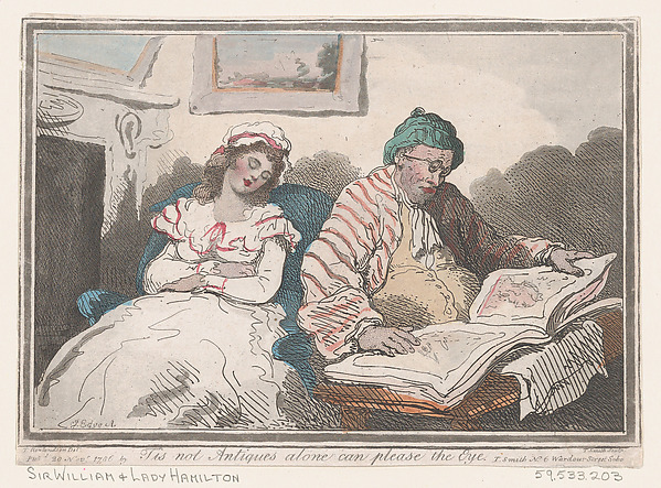 Thomas Rowlandson, 'Tis not Antiques Alone can Please the Eye, or Tastes Differ