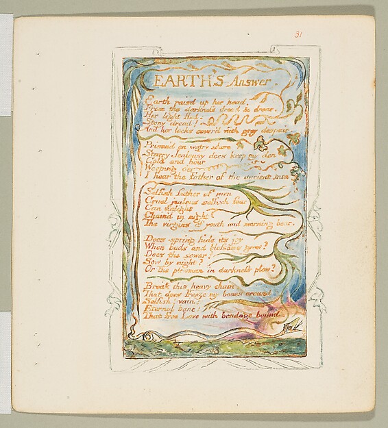 William Blake, Songs of Experience: Earth's Answer