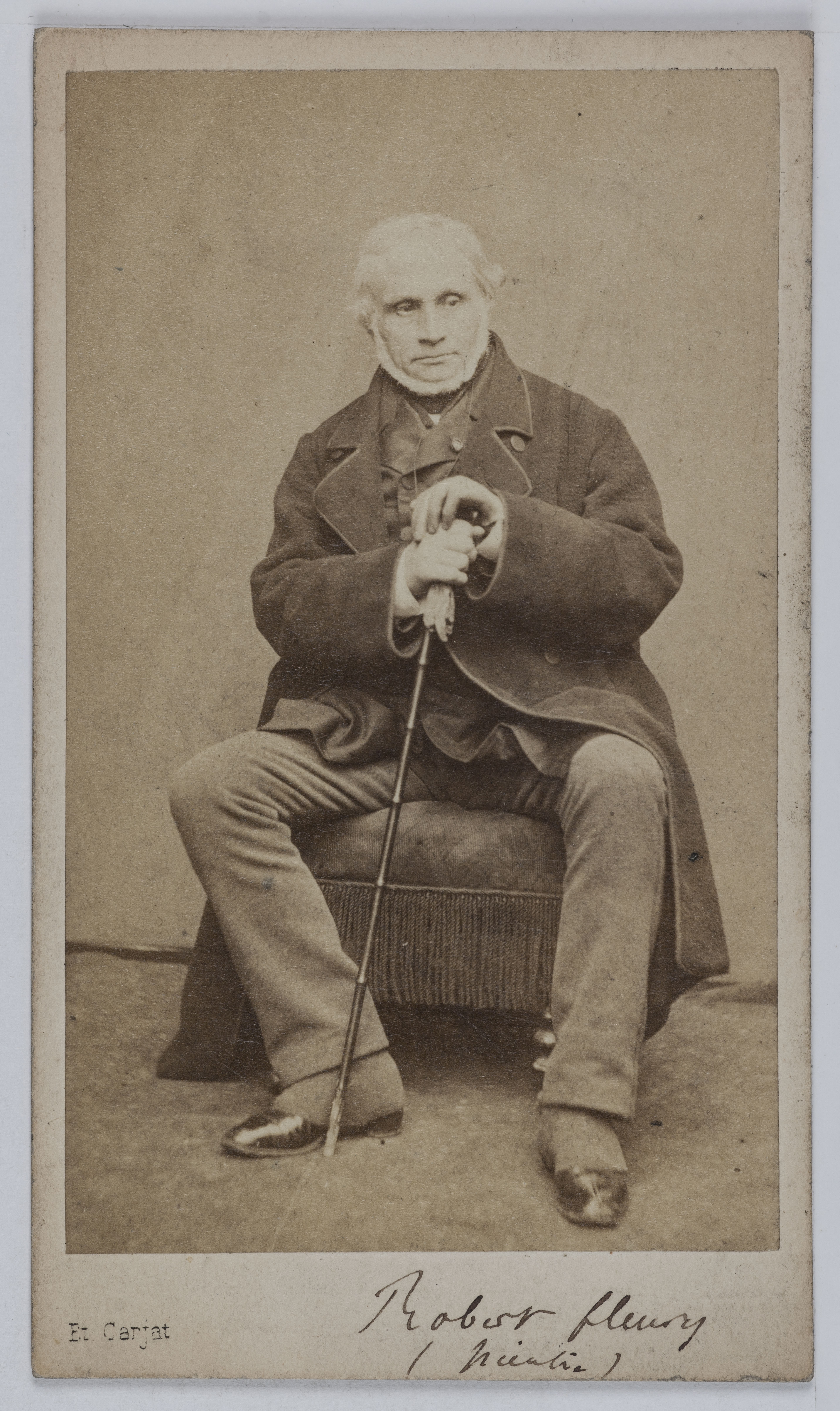 Carjat & Cie, Portrait de Joseph Robert Fleury (1797-1890), dit Robert-Fleury, peintre.