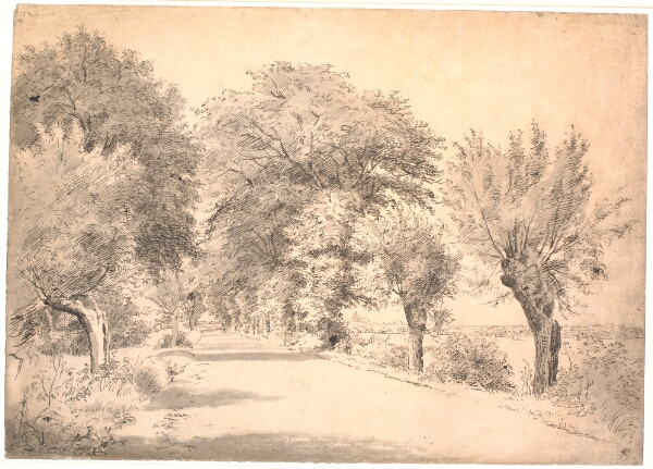 P.C. Skovgaard, Landevejen ved herregaarden Vognserup.