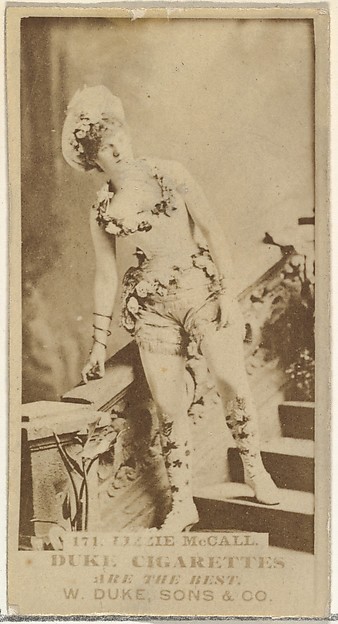 W. Duke, Sons & Co., Card Number 171, Lizzie McCall, from the Actors and Actresses series (N145-7) issued by Duke Sons & Co. to promote Duke Cigarettes