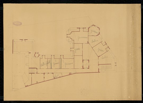 Cremer & Wolffenstein, Villa Pintsch, Berlin-Tiergarten: Grundriss Dachgeschoss