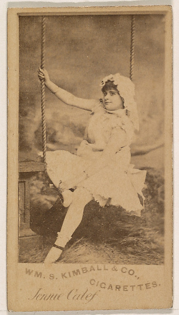 William S. Kimball & Company, Jennie Calef, from the Actresses series (N203) issued by Wm. S. Kimball & Co.