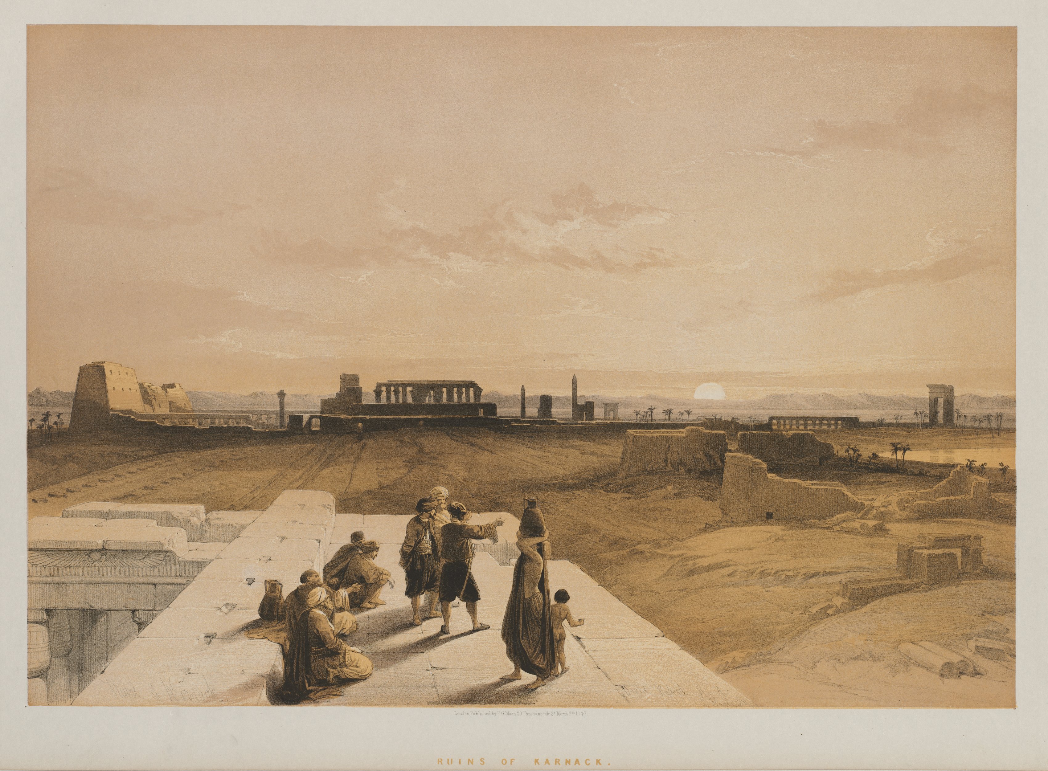 Louis Haghe, Egypt and Nubia, Volume I: Ruins of Karnac