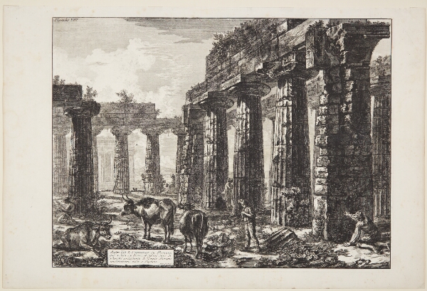 Giovanni Battista Piranesi, Pronaos, set fra en anden vinkel [...]