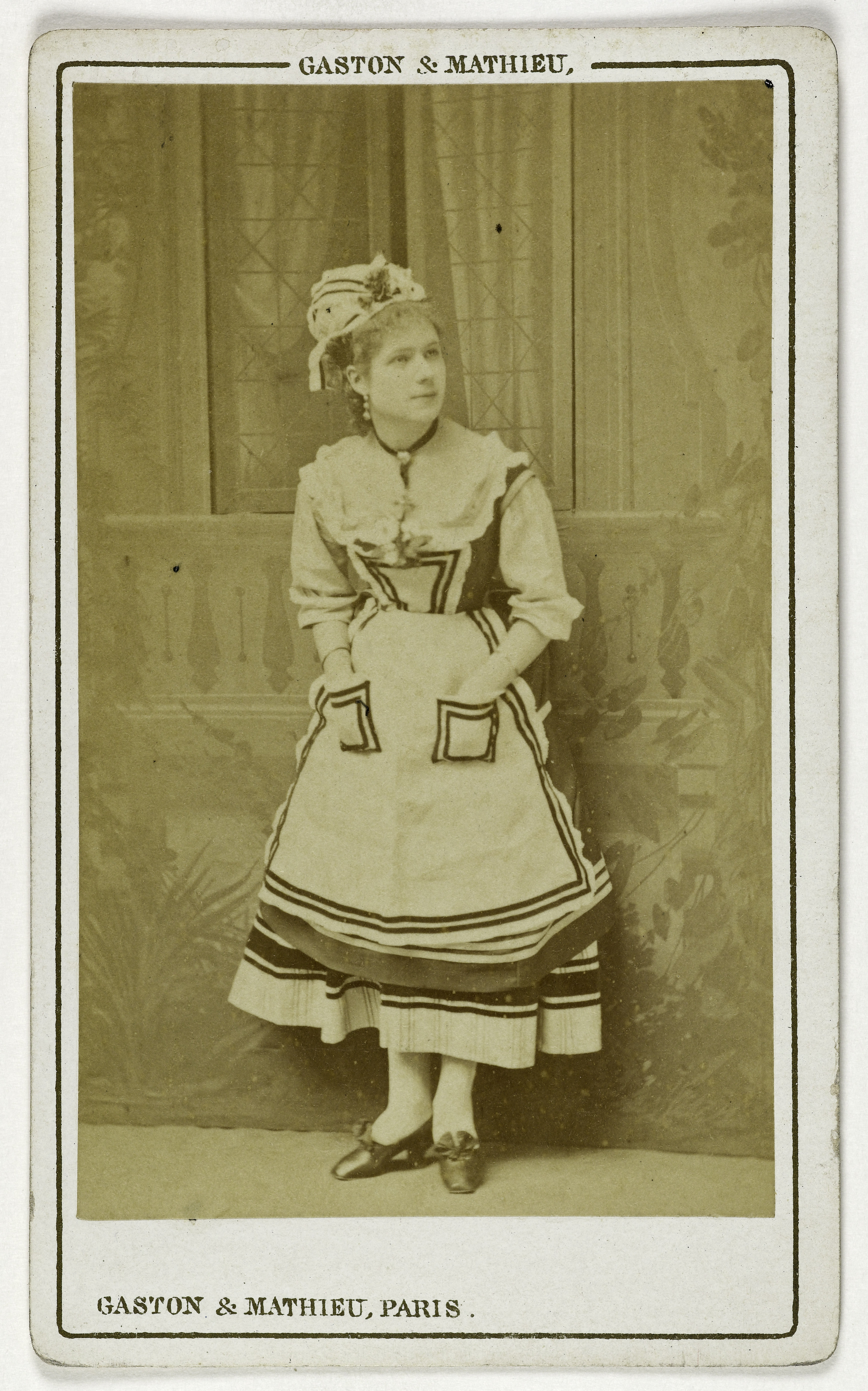 Gaston & Mathieu, Portrait de Granier Jeanne, (1852-1919), (fille de Granier Irma, actrice)