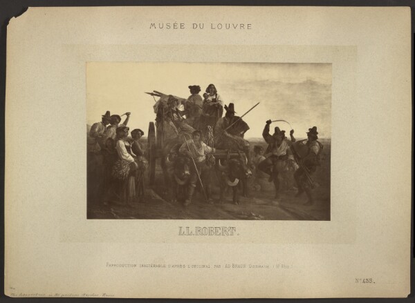 Adolphe Braun, [Summer Reapers arriving in the Pontine Marshes by Robert, Musée du Louvre]