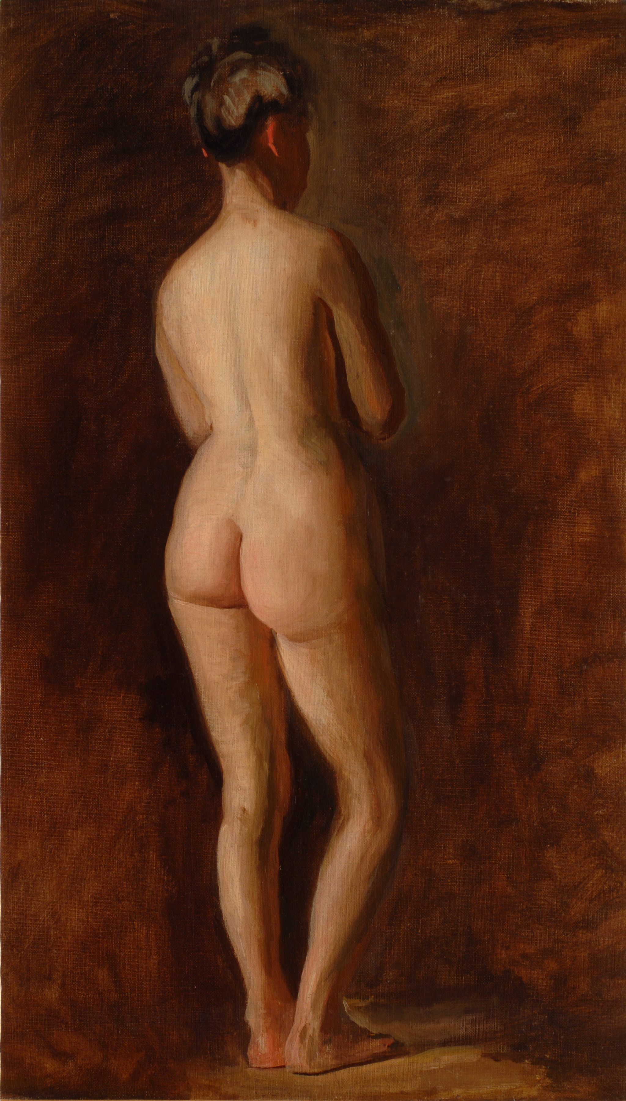 Thomas Eakins, Standing Female Nude (back view)