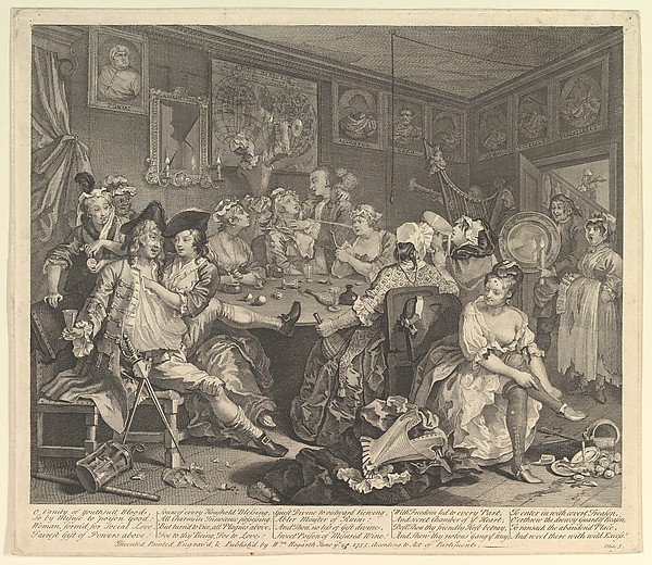 William Hogarth, A Rake's Progress, Plate 3