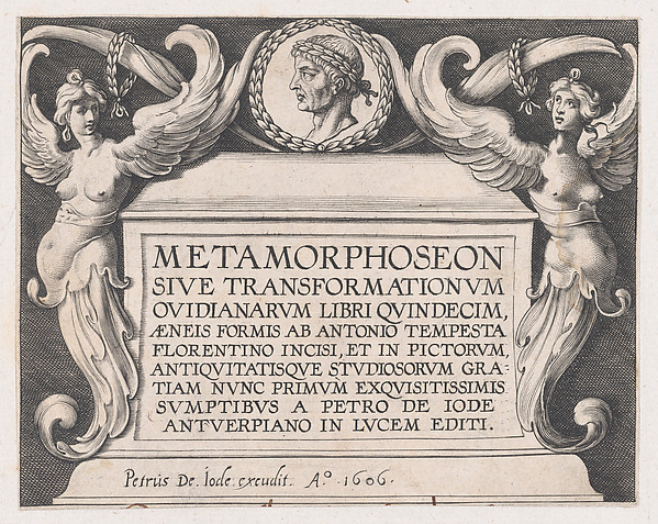 Antonio Tempesta, Titlepage to Ovid's 'Metamorphoses'