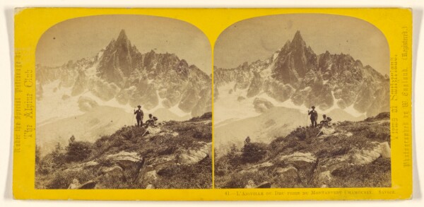 William England, L'Aiguille du Dru prise du Montanvert Chamounix. Savoie.