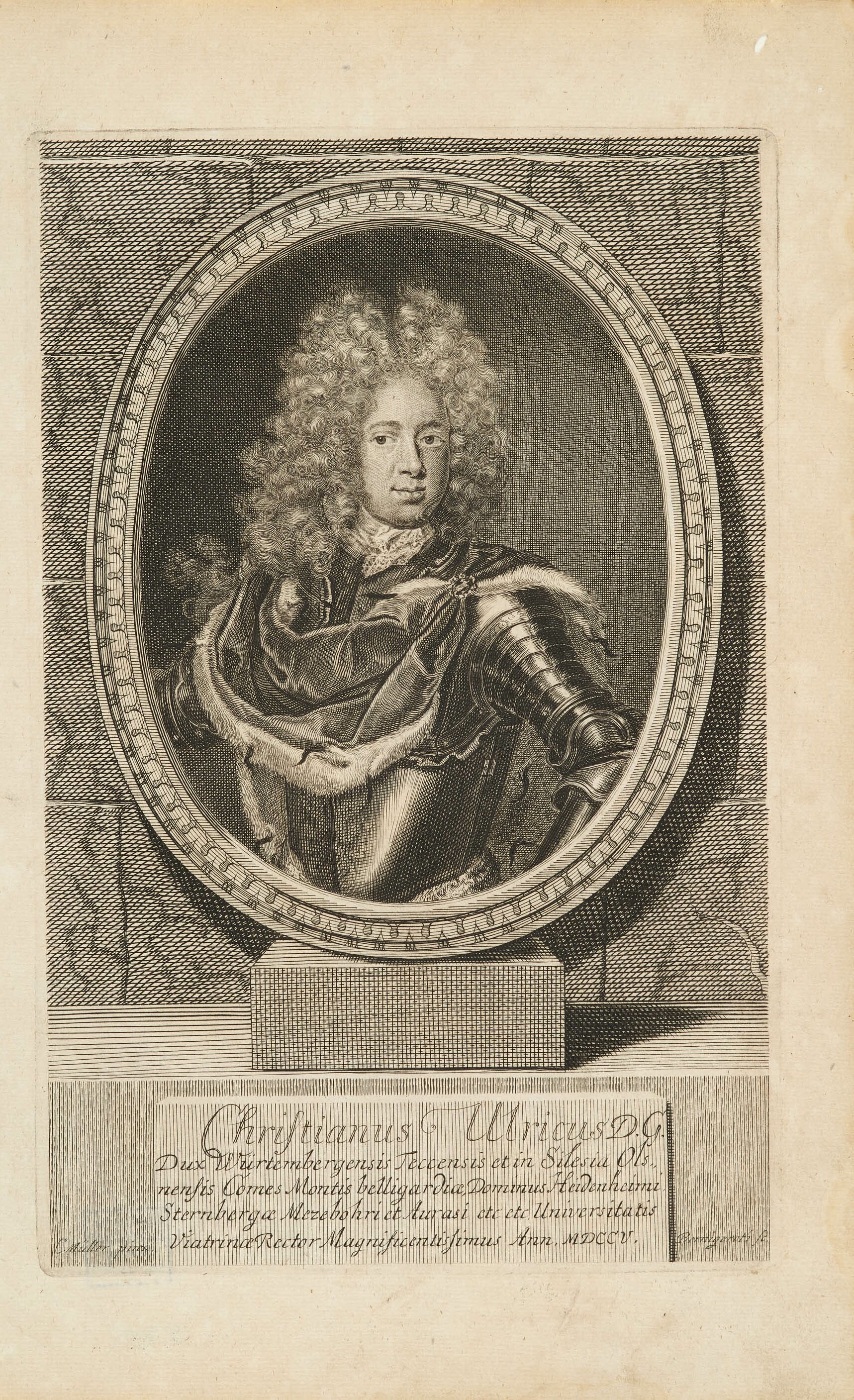 Martin Bernigeroth, Bildnis Herzog Christian Ulrich II. von Württemberg-Oels
