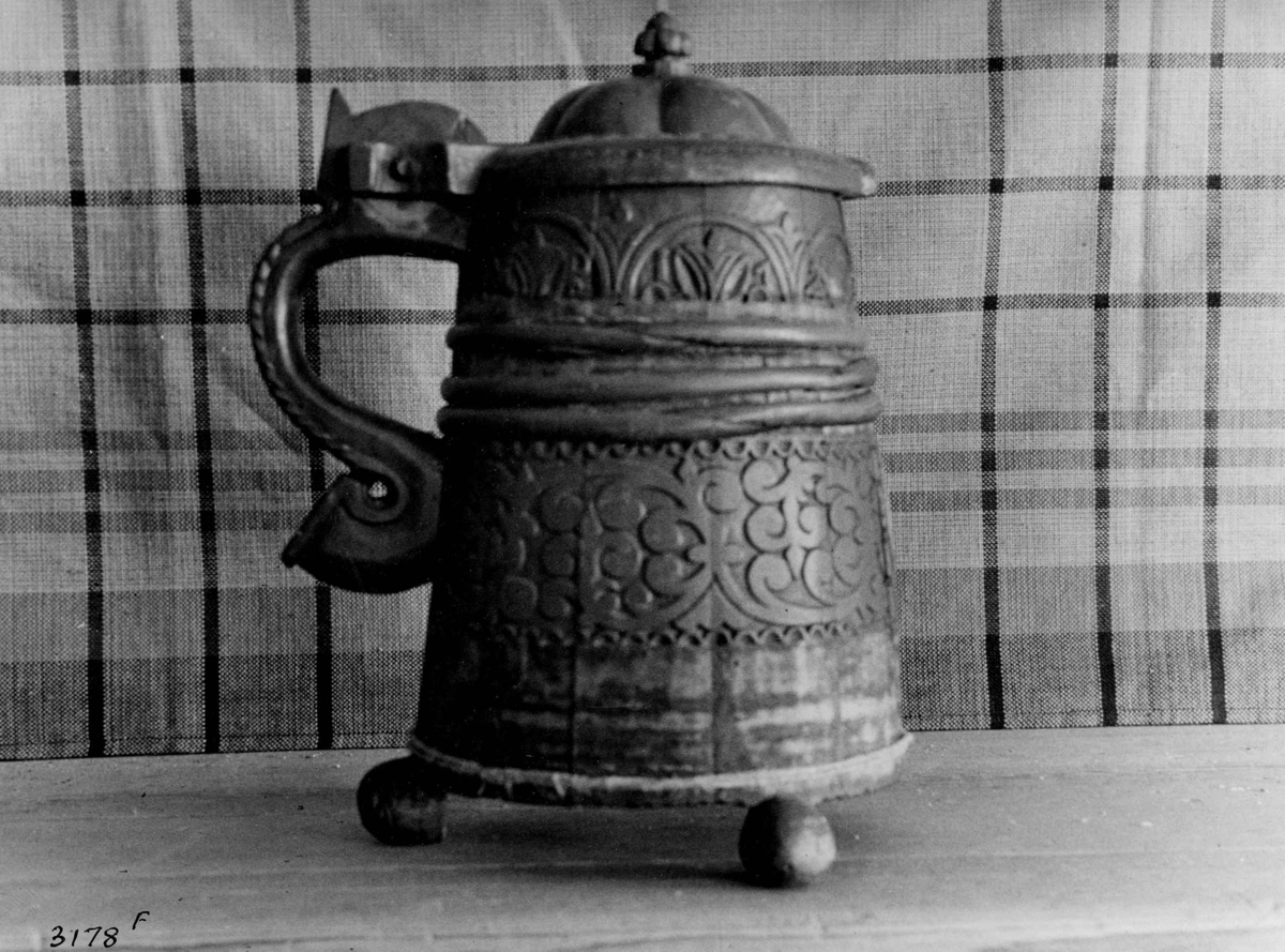 Anders Beer Wilse, Trekanne, utskåret. Spiterstulen, Bøverdalen, Lom, Oppland.