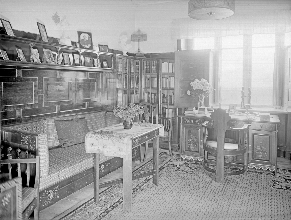Paul Sandberg, Bostadsinteriör - fabrikör Hjalmar Söderberg, Uppsala 1933