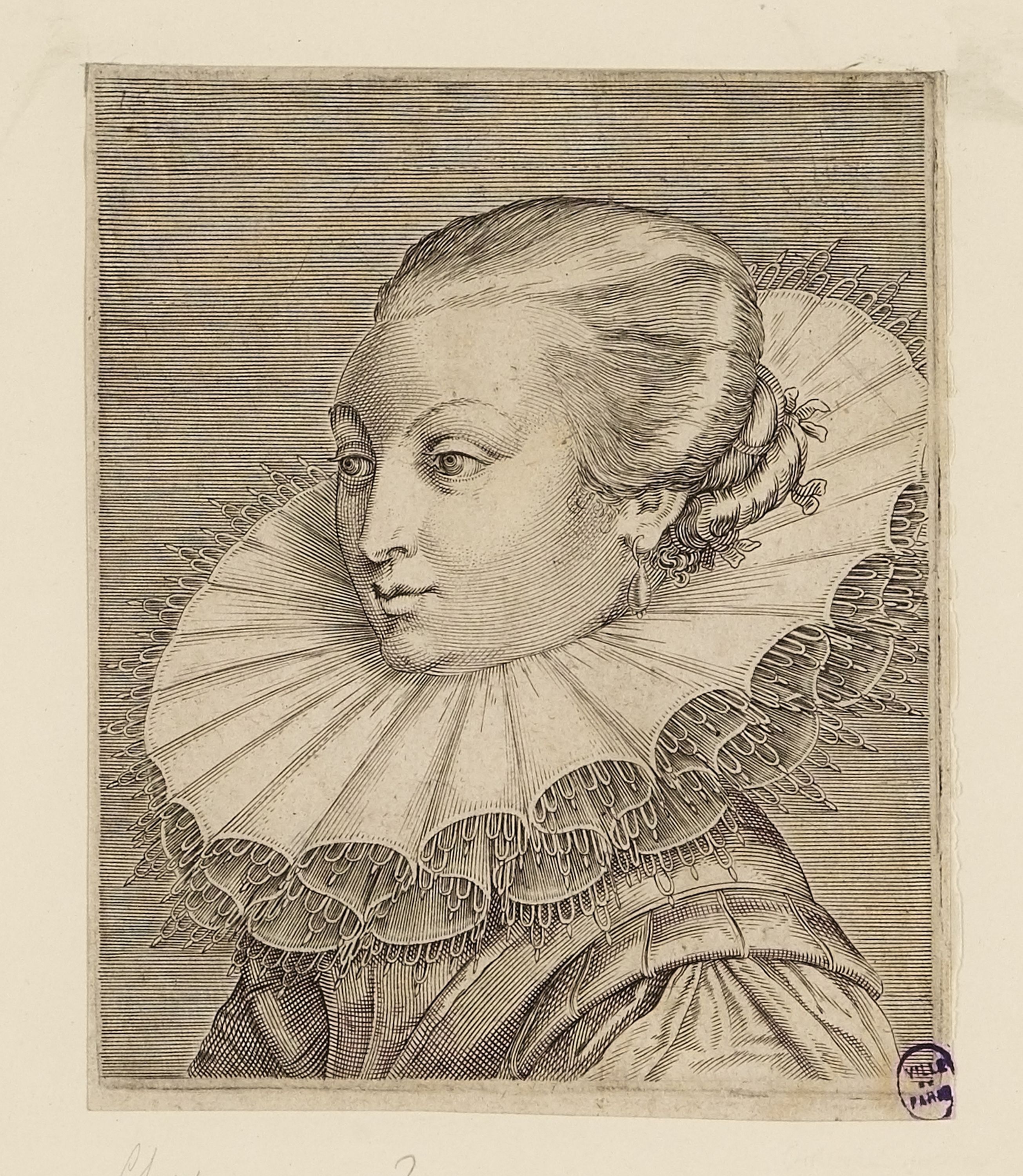 Anonyme, Portrait d'une femme non dénommée.