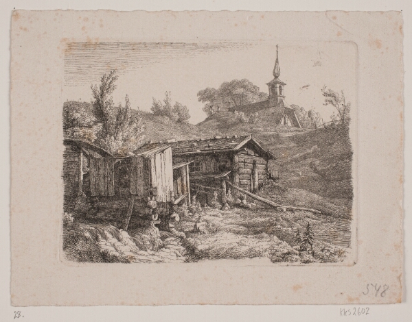 Louis Gurlitt, Landskab med en vandmølle