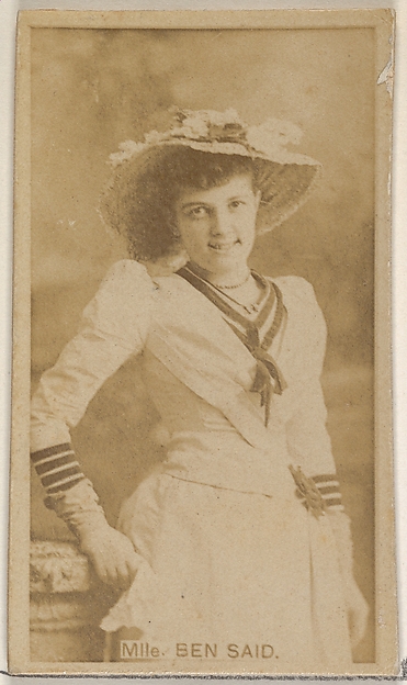 Allen & Ginter, Mlle. Ben Said, from the Actors and Actresses series (N45, Type 8) for Virginia Brights Cigarettes