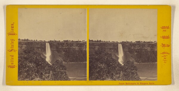 William M. Chase, Looking down Niagara River, Bridal Veil Fall, &c.