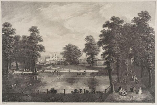 William Hogarth, View in St. James's Park shewing Rosamund's Pond