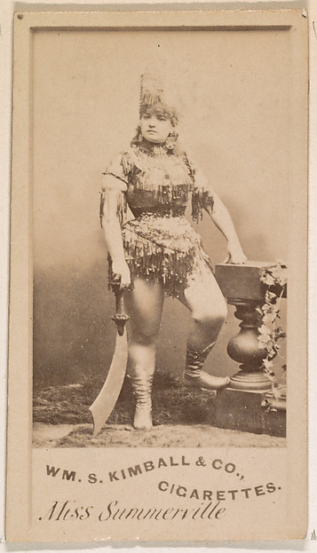 William S. Kimball & Company, Miss Summerville, from the Actresses series (N203) issued by Wm. S. Kimball & Co.